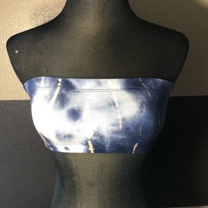 Fashion Nova Cassandra Crop Top Navy NWT